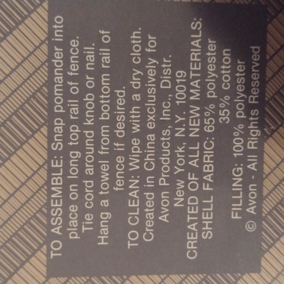 VintageAvon calico chicken pomander - Picture 4 of 6